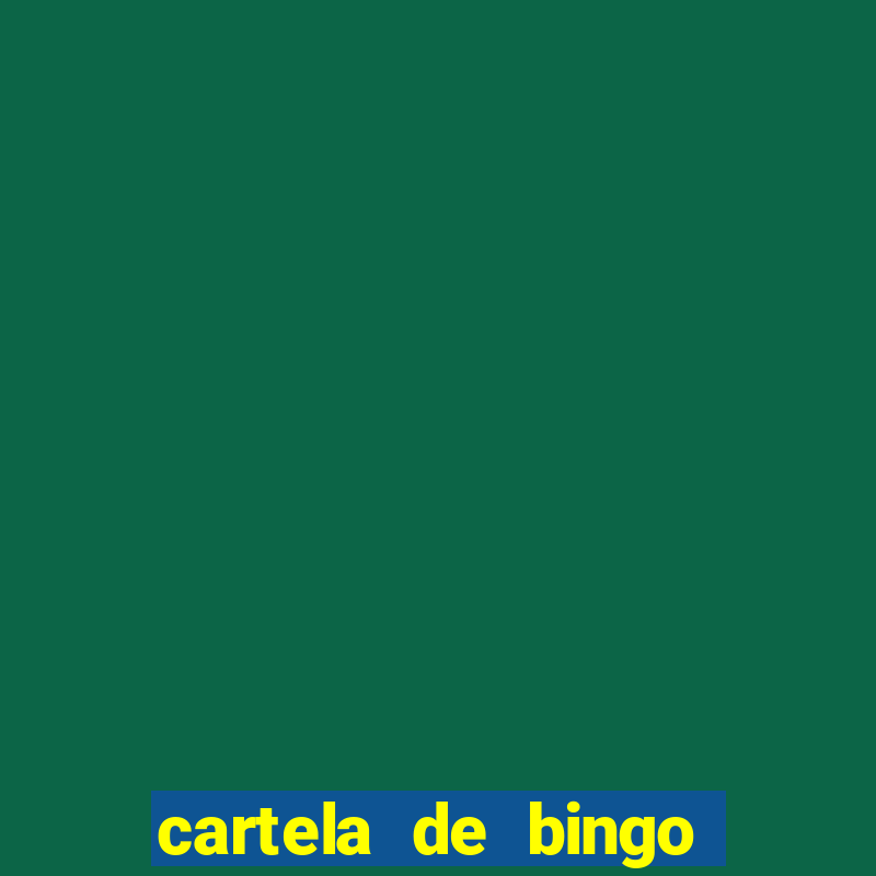 cartela de bingo cha de bebe